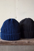 Alderney Cotton Indigo Knit Cap-2