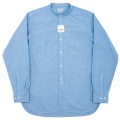 Band Collar Shirt 26AW Supima OX Blue Pale