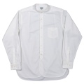 Band Collar Shirt 26AW Supima OX White