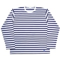 Border Crew Long Sleeve 2024S/S Navy×White