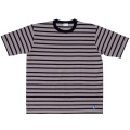 Border Tee Short Sleeve (25S/S) Grey × Navy