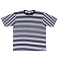 Border Tee Short Sleeve 6oz Navy×White