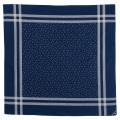 Cotton Sateen Scarf Blue Star Dot