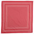 Cotton Sateen Scarf Red Dot