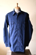 Deluxe Shirt Open Front Indigo Beta Chambray-1
