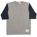 Football Tee 2-Tone (Grey × Fade Black)