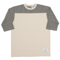 Football Tee 2-Tone (Grey × Oatmeal)