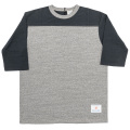 Football Tee Plain 2-Tone Grey × Fade Black