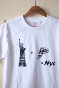 GMT (General Mean T-Shirts) PIZZA NY White-1