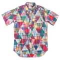 Modified Short Sleeve BD Triangle Patcnwork Madras
