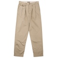 Officer Trousers 2-Tuck Khaki No.1 10oz Chino
