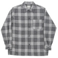 Open Collar Shirt 26AW Cotton Wool Flannel Check