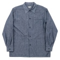 Open Collar Shirt 26AW Indigo Chambray