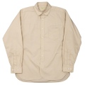 Round Collar Shirt 25AW Poplin Beige
