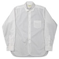 Round Collar Shirt 25AW Poplin White