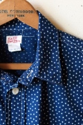 WORKERS S/S Indigo Shirt Star Dot-Main