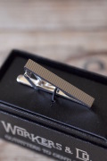 WORKERS Tie Clip Regimental Stripe-1