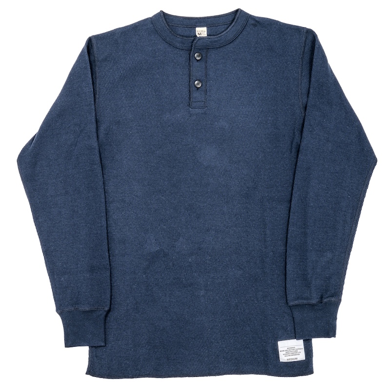 Thermal Henley Neck HONEYCOMB THERMAL Navy