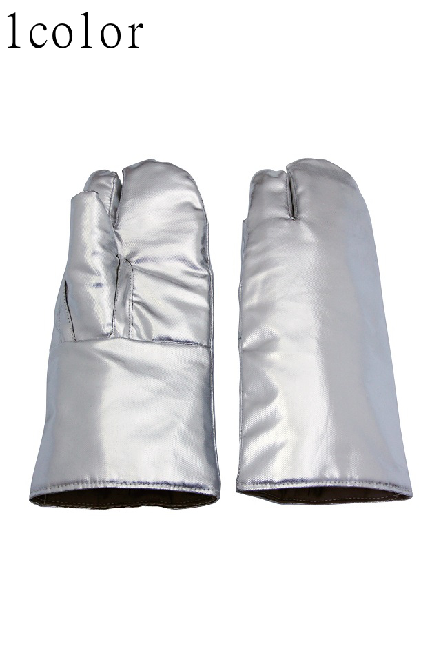 防炎二重アルミ3本指手袋