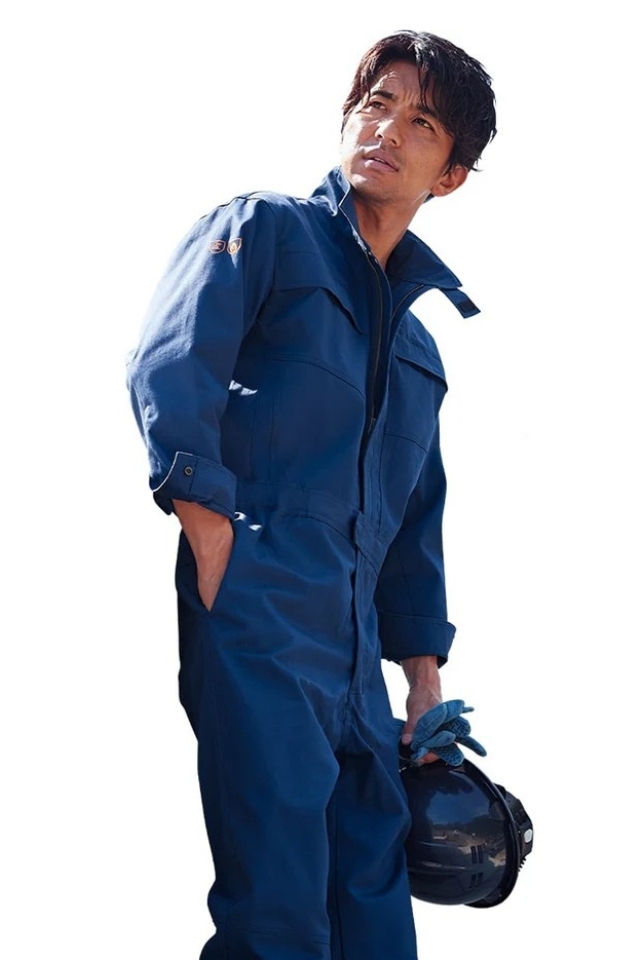 防炎作業服JIS規格適合の溶接用耐熱耐炎防護ツナギ353