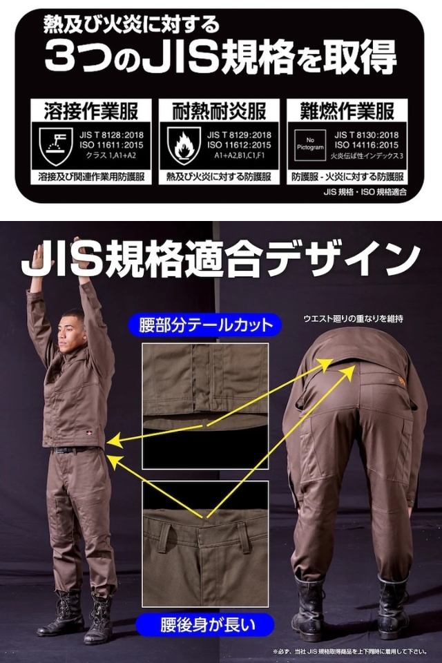 防護服・パンツ・その他セット JIS規格適合防炎HONO難燃カーゴパンツ4404