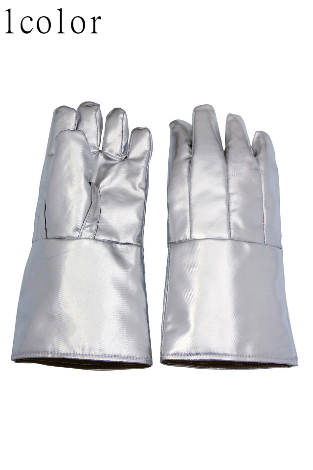 防炎2重アルミ手袋5本指