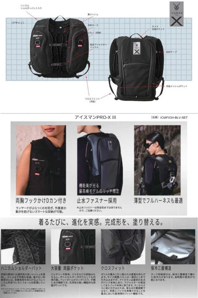 ICEMAN PRO-X3山真製鋸2026年アイスマンプロ冷却ベスト