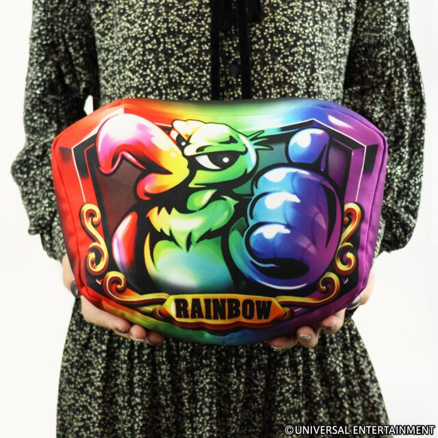 【ダイカットクッション】ユニバプレート-虹プレート