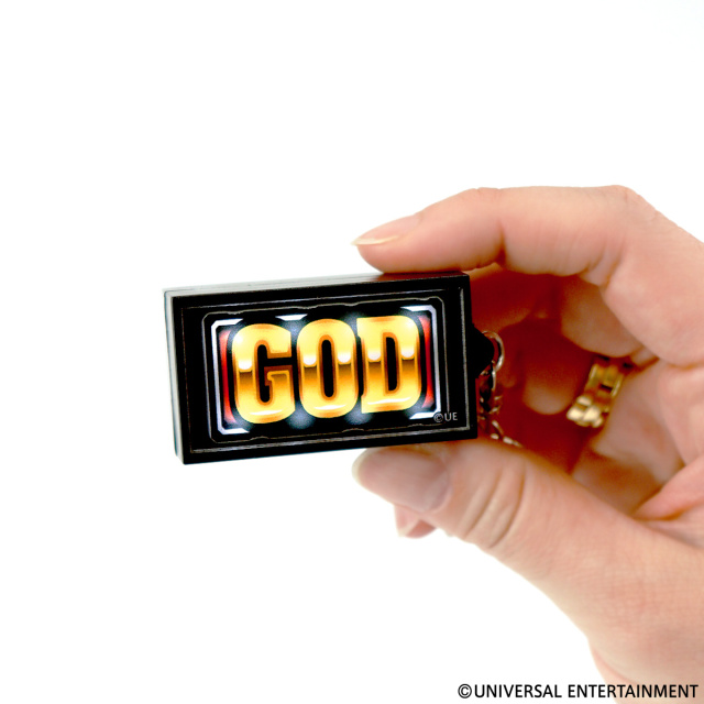 3Dデザイン キーホルダー ミリオンゴッド paypayフリマクーポン対応 3Dデザインキーホルダー MILLION GOD