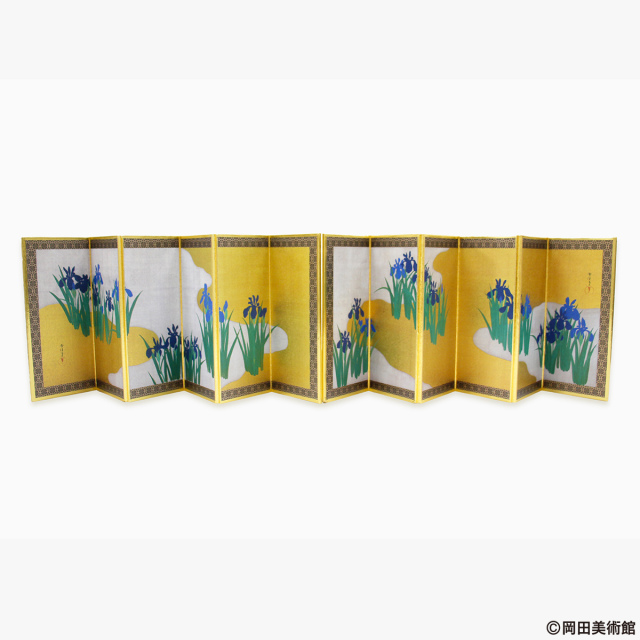 ミニ屏風(燕子花図屏風)