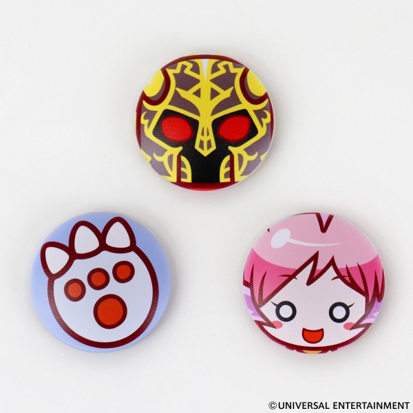 【ぷにぷに缶バッジ】ゆるはーです・ゆるせぽね・ゆるべろす3種セット