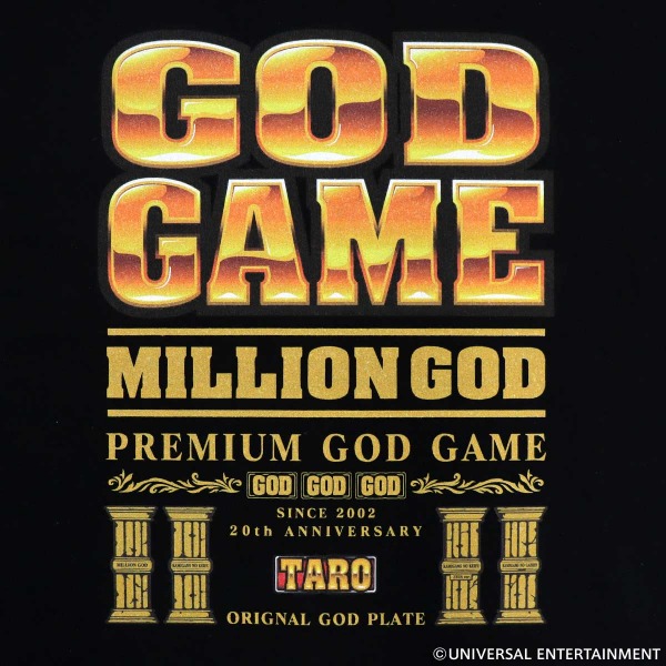 【Tシャツ】MILLION GOD-オリジナルGODプレートTシャツ