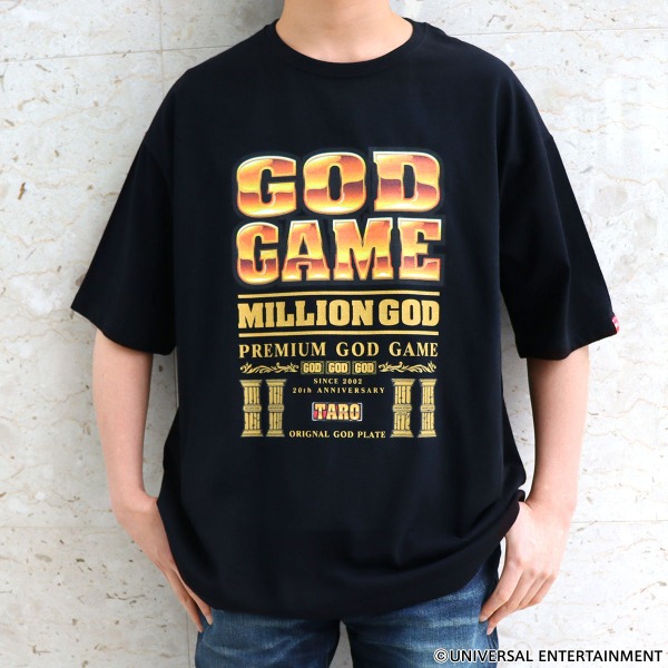 【Tシャツ】MILLION GOD-オリジナルGODプレートTシャツ