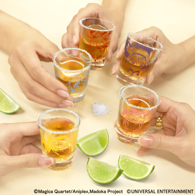 【ショットグラス】スマスロ劇場版 魔法少女まどか☆マギカ[前編]始まりの物語／[後編]永遠の物語f-フォルテ-5種セット