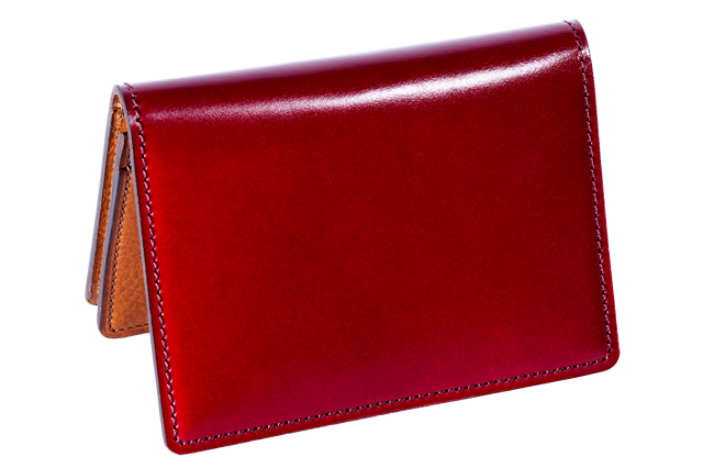 コードバン カードケース（名刺入れ） ガーネット