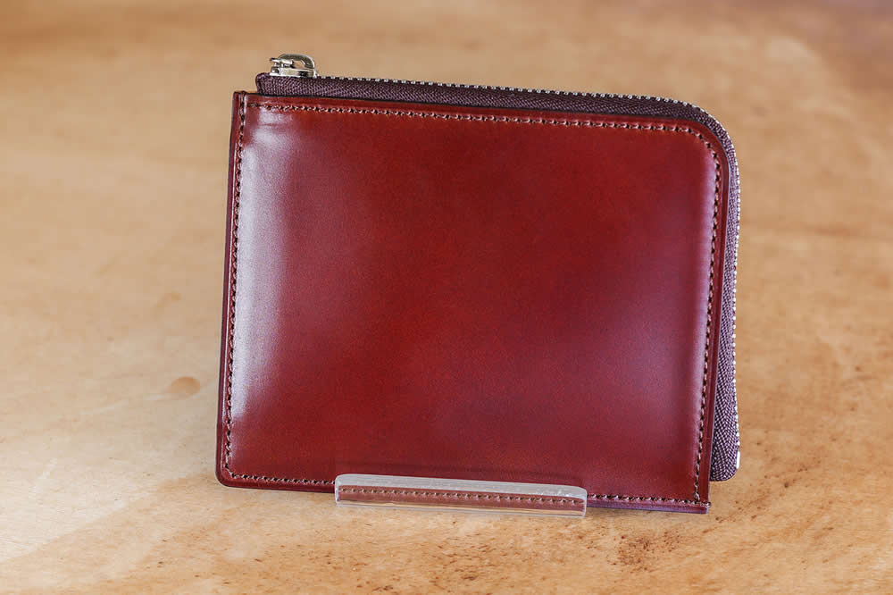 コードバン財布　ミニウォレット「レイズ-raise-」　ブラウン