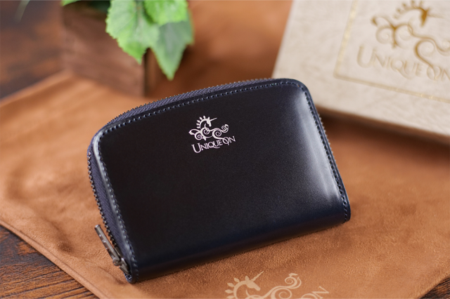 ミドルウォレット ネイビー