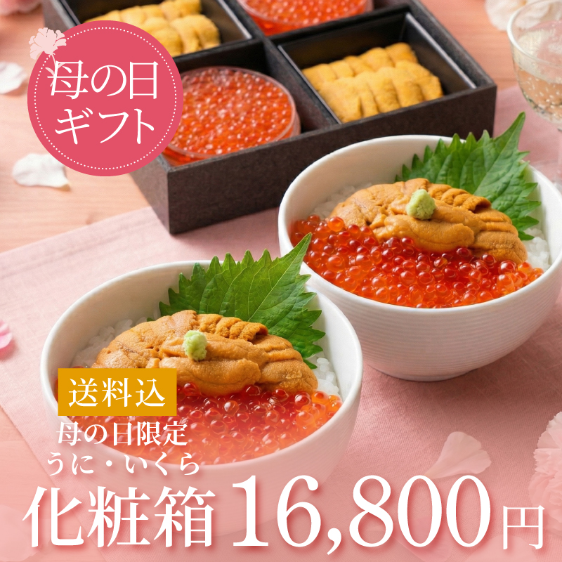 【送料込・母の日限定】うに・いくら化粧箱