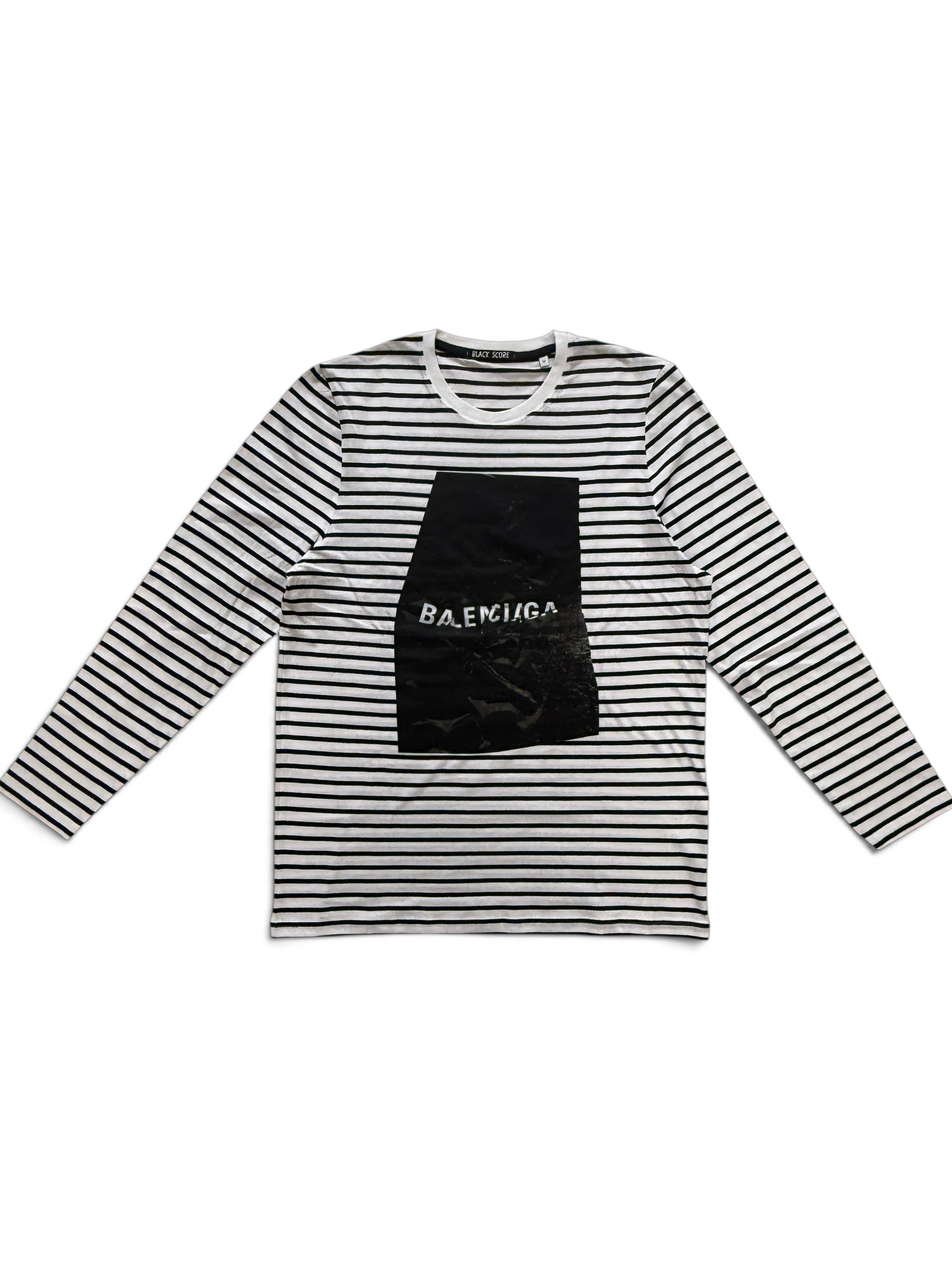 【BLACK SCORE】ロングスリーブボーダーCRUSHロゴカットソー(Designed in LONDON)