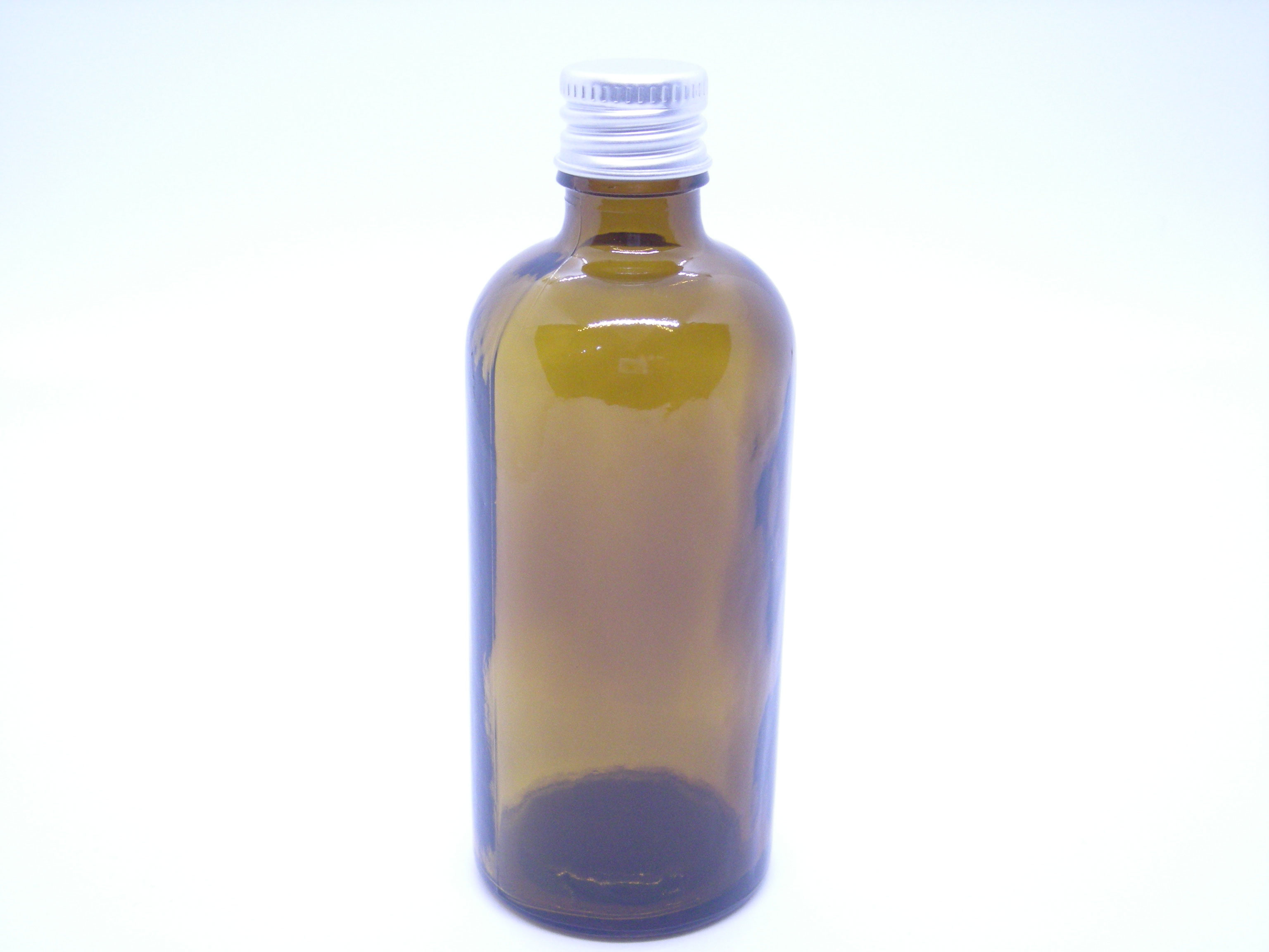 オーガニック化粧品手作り無添加石鹸アンティアン　アルミキャップ付き100ml遮光瓶写真