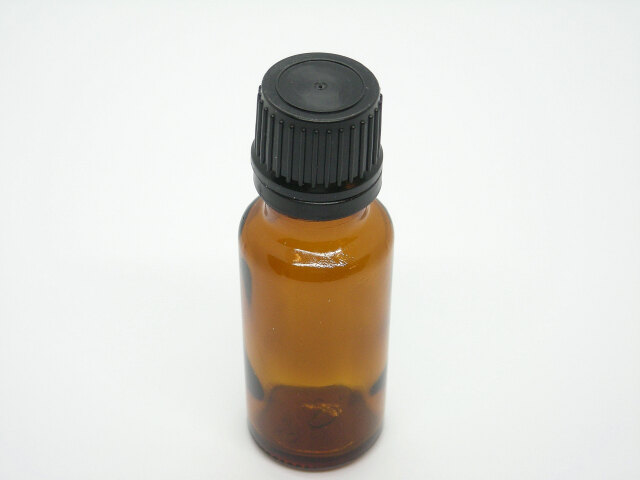 ml アンティアンの香水などに使用しているガラス遮光瓶ml 3 5mm穴中栓 黒キャップ付き