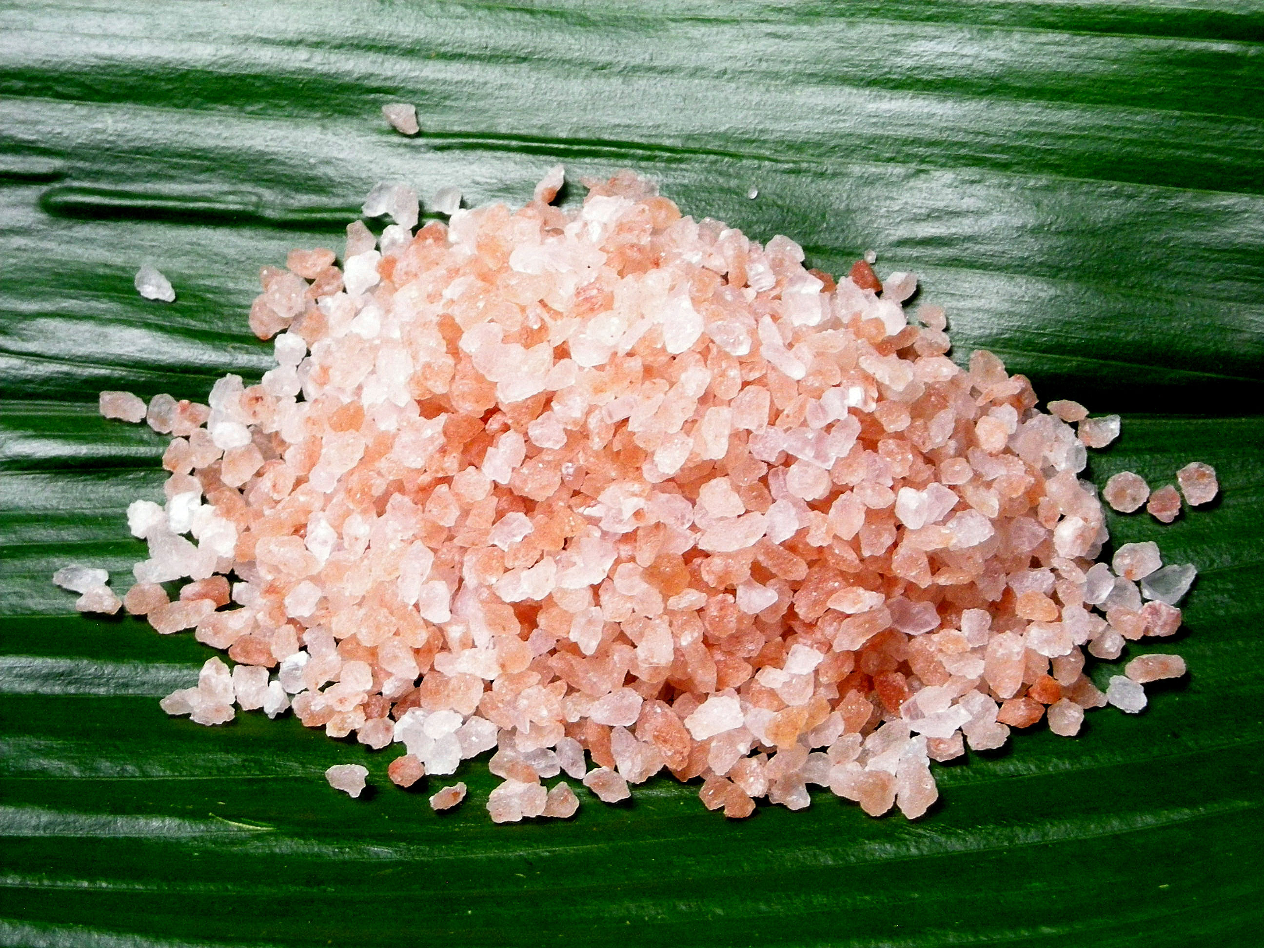 オーガニック化粧品手作り無添加石鹸オーガニックアンティアン　バスソルト用ヒマラヤ岩塩ピンクソルト写真2