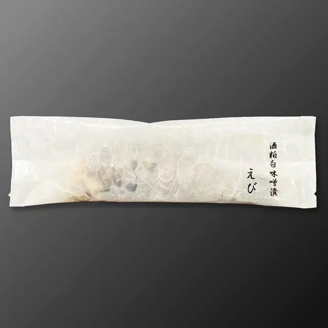 魚久えび酒粕白味噌の商品パッケージ