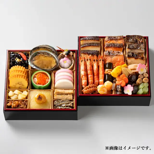魚久おせち二段重のイメージ