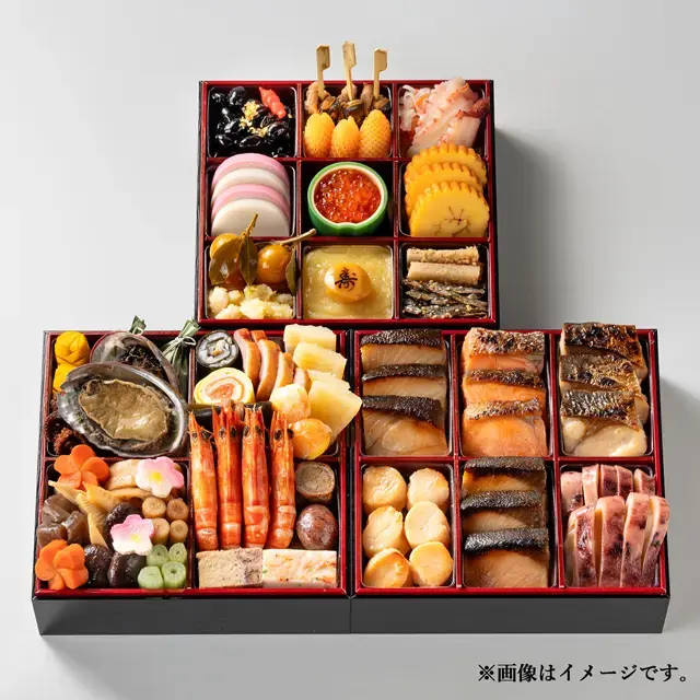魚久おせち三段重60,480円のイメージ