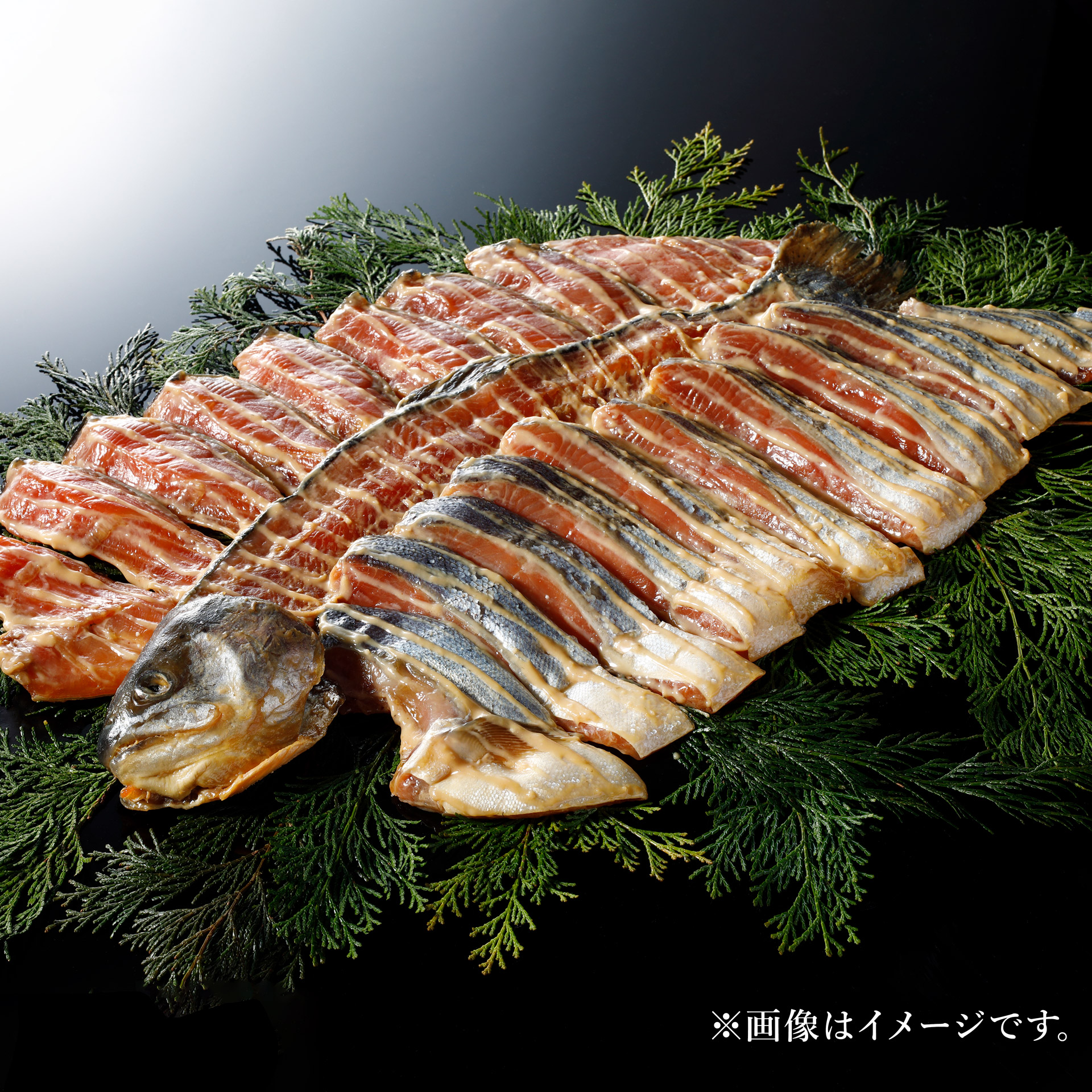 ﾄﾗｳﾄｻｰﾓﾝ1本漬-魚久-粕漬-詰合せ