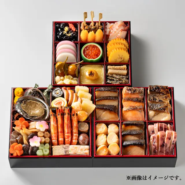 魚久おせち三段重60,480円のイメージ
