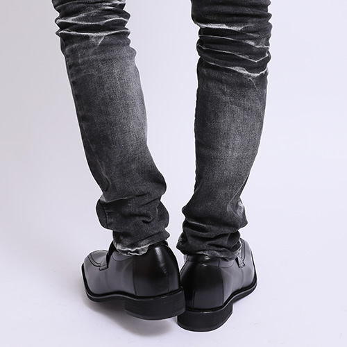 No.1305 牛革 キップ ロングノーズ トレンド 6cm ヒールアップ 本革