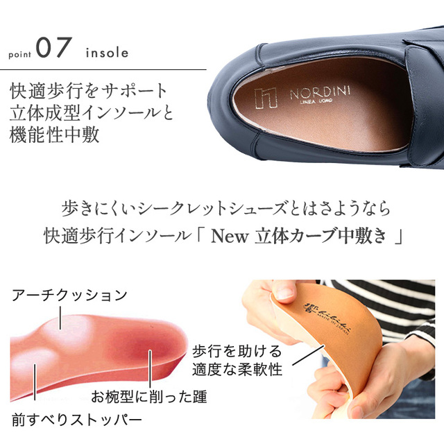 No.1695 牛革 キップ コインローファー ビジネス 5cm 通気性 抜群 4E