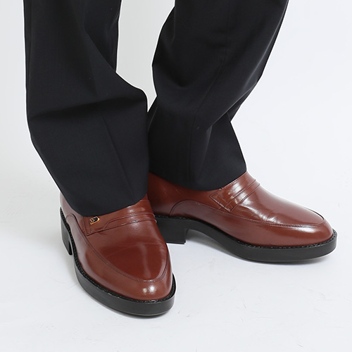 シークレットシューズ　ビジネスシューズ　Uモカ　カンガルー革